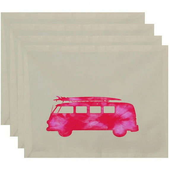 Simply Daisy 18" x 14" BeachDrive Geometric Print Placemats, Set of 4