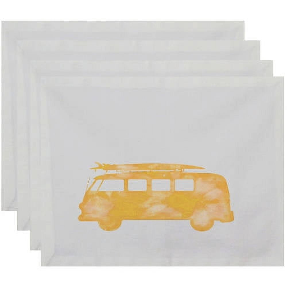 Simply Daisy 18" x 14" BeachDrive Geometric Print Placemats, Set of 4
