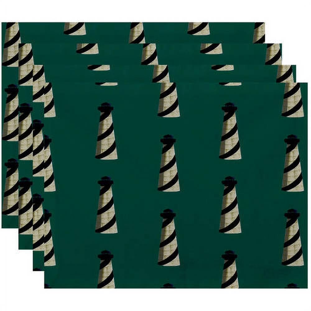 Simply Daisy 18" x 14" Beacon Geometric Print Placemats, Set of 4