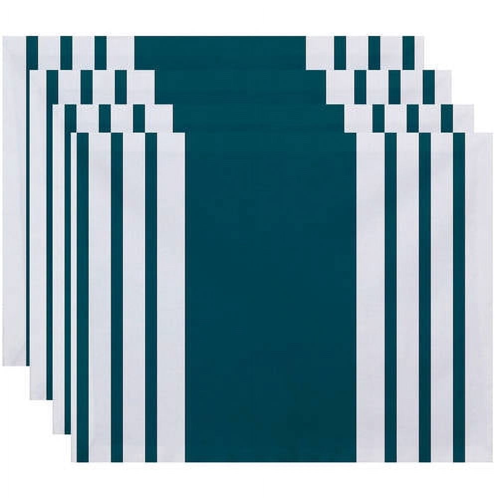 Simply Daisy 18" x 14" Big and Bold Stripe Decorative Placemat