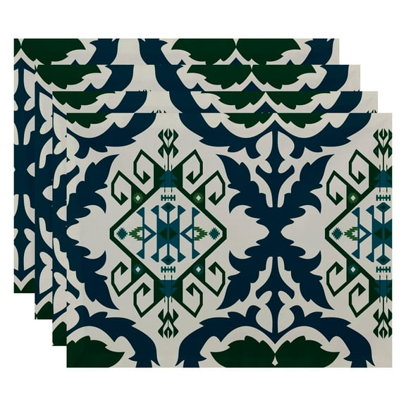 Simply Daisy 18" x 14" Bombay 6 Geometric Print Placemat