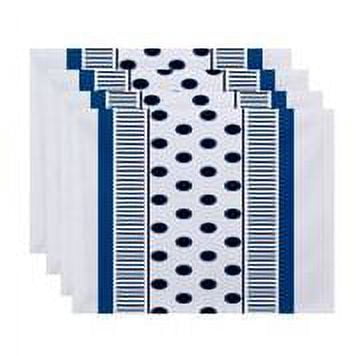 Simply Daisy 18" x 14" Center Stripe Stripe Print Placemat (Set of 4)