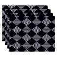thumbnail image 1 of Simply Daisy 18" x 14" Check It Twice Geometric Print Placemat, 1 of 2