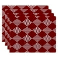 thumbnail image 1 of Simply Daisy 18" x 14" Check It Twice Geometric Print Placemat, 1 of 2