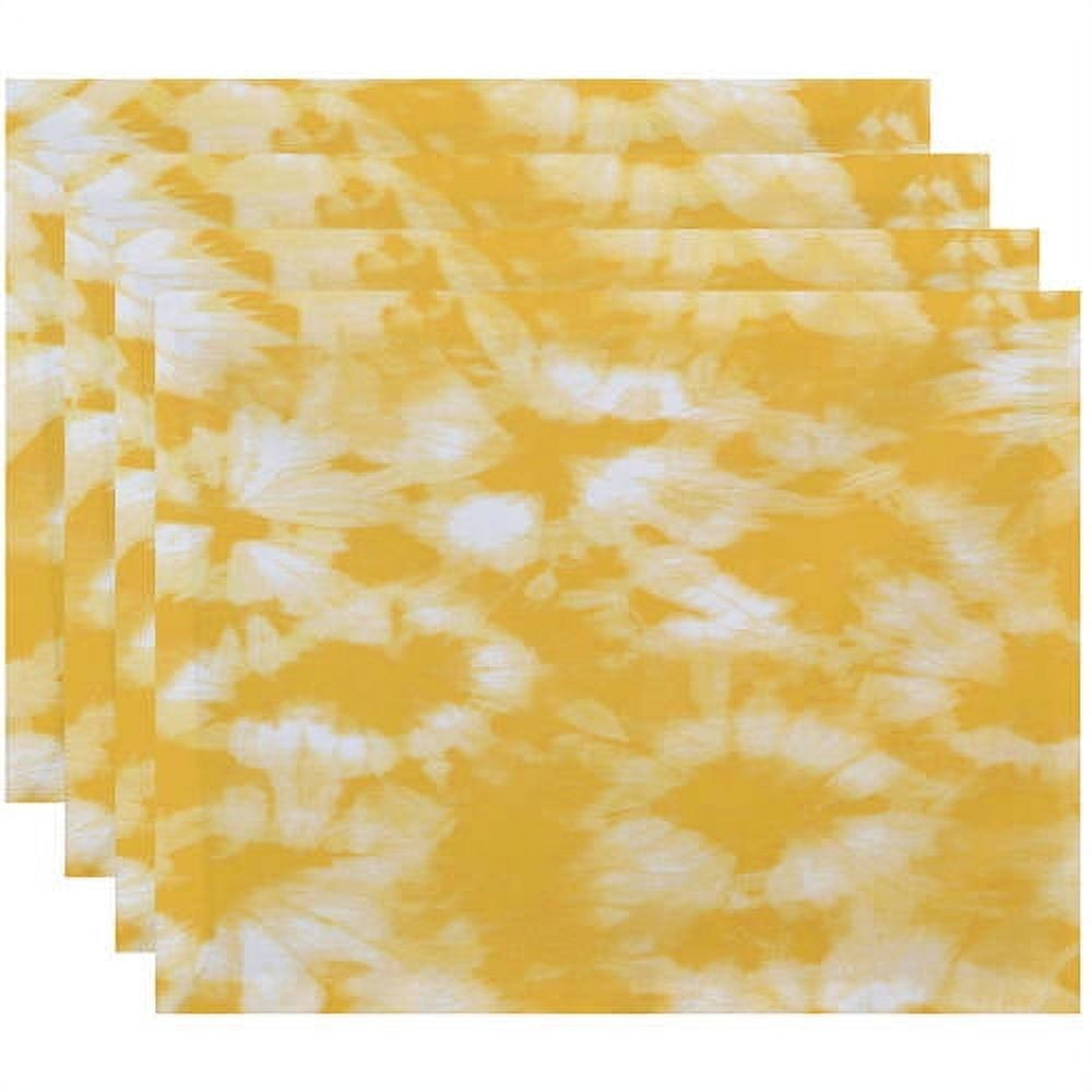 Simply Daisy 18" x 14" Chillax Geometric Print Placemats, Set of 4