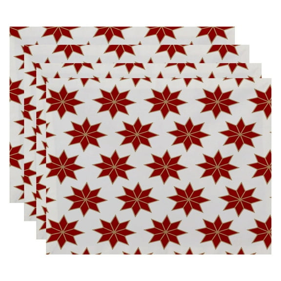 Simply Daisy 18" x 14" Christmas Stars 2 Geometric Print Placemat