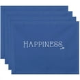 thumbnail image 1 of Simply Daisy 18" x 14" Coastal Happiness Word Print Placemats, Set of 4, 1 of 1