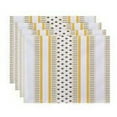 thumbnail image 1 of Simply Daisy 18" x 14" Comb Dot Stripe Print Placemat (Set of 4), 1 of 2