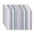 thumbnail image 1 of Simply Daisy 18" x 14" Comb Dot Stripe Print Placemat (Set of 4), 1 of 2