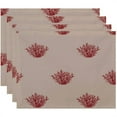thumbnail image 1 of Simply Daisy 18" x 14" Coral Corral Coastal Print Placemats, Set of 4, 1 of 1