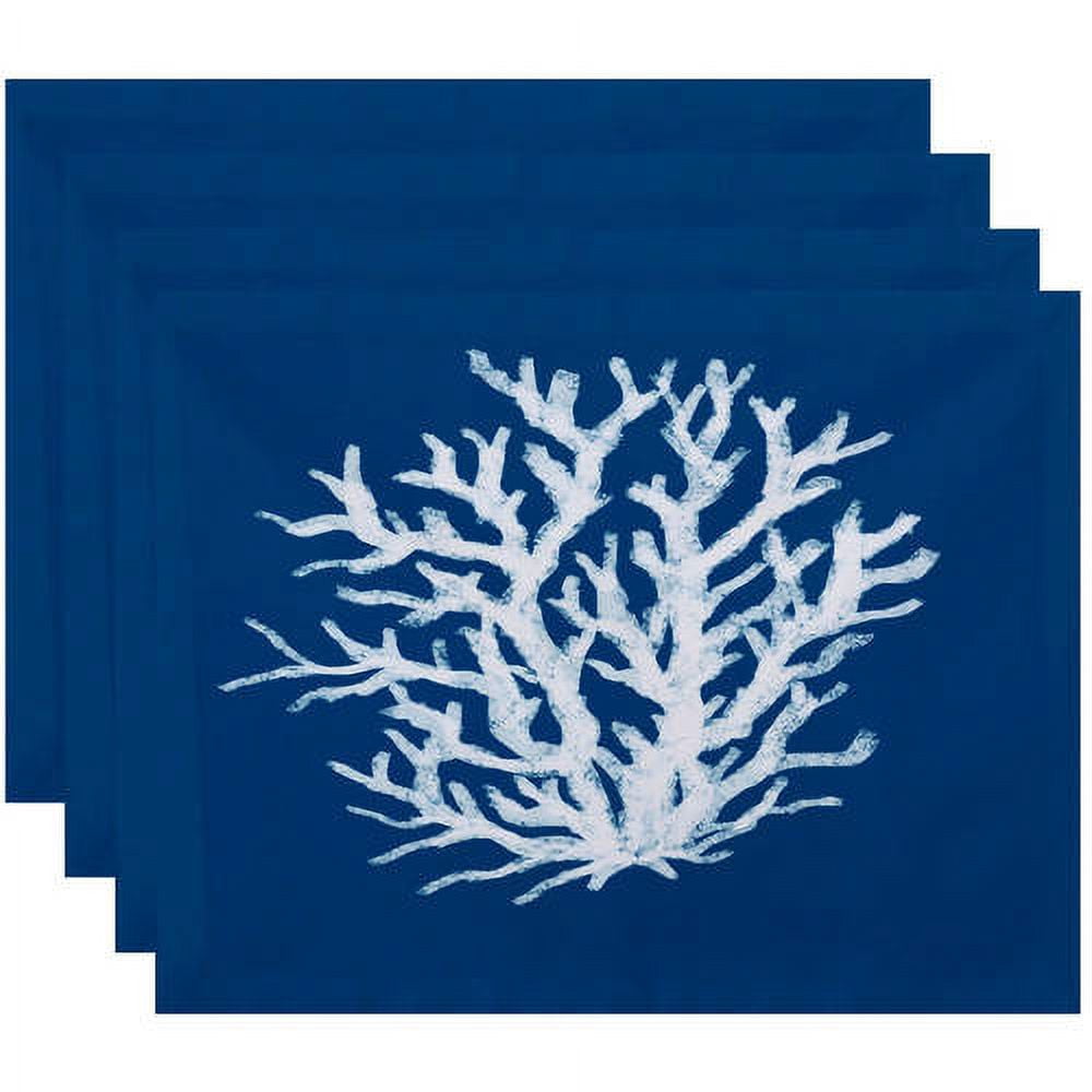 Simply Daisy 18" x 14" Coral Reef Geometric Print Placemat