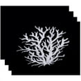 thumbnail image 1 of Simply Daisy 18" x 14" Coral Reef Geometric Print Placemats, Set of 4, 1 of 1