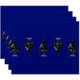 thumbnail image 1 of Simply Daisy 18" x 14" Crazy Christmas Holiday Print Placemats, Set of 4, 1 of 1