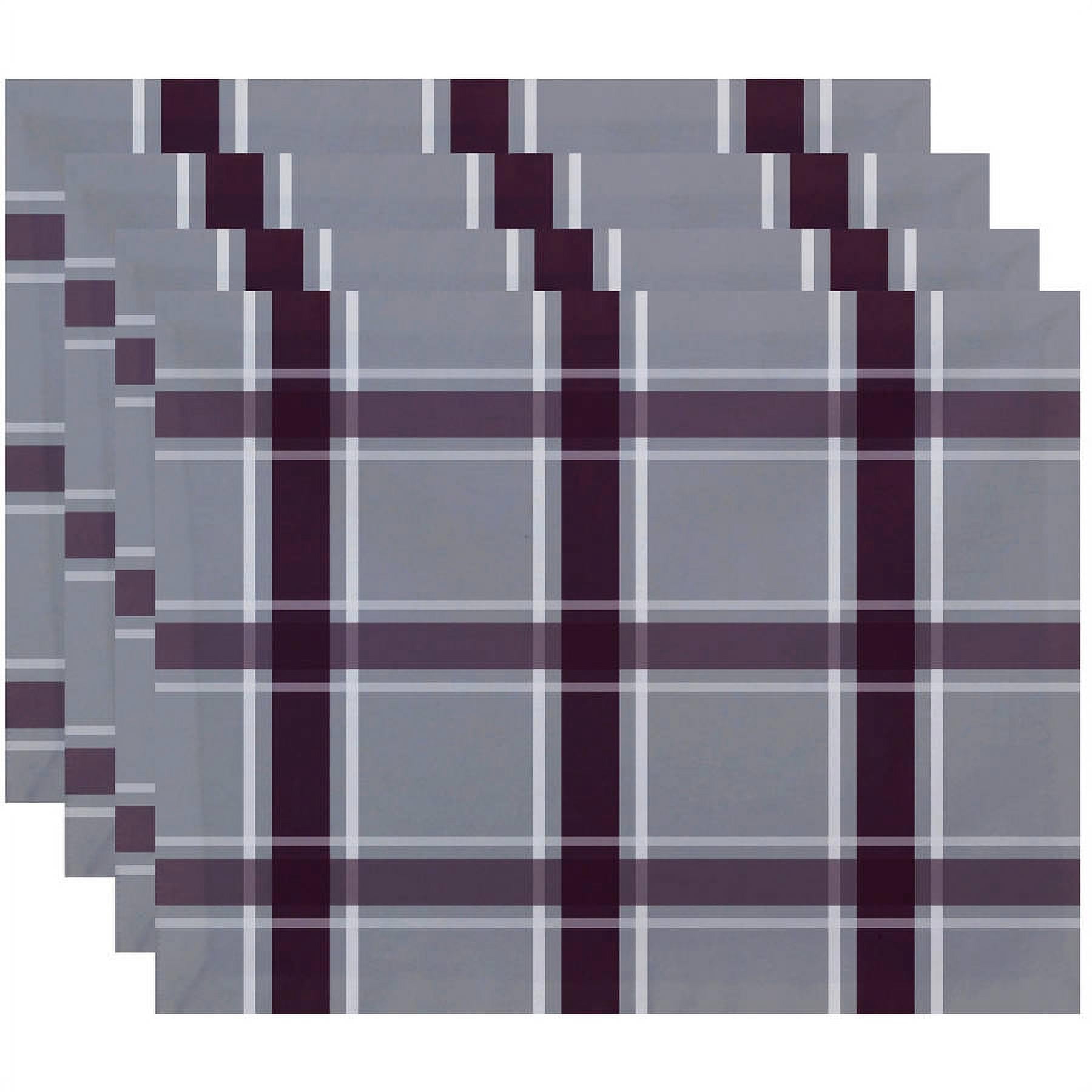 Simply Daisy 18" x 14" Criss Cross Applesauce Geometric Print Placemats, Set of 4