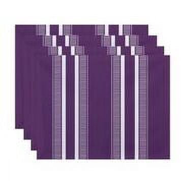 Simply Daisy 18" x 14" Dashing Stripe Stripe Print Placemat (Set of 4)
