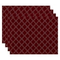 thumbnail image 1 of Simply Daisy 18" x 14" Diamond Dots Geometric Print Placemats, Set of 4, 1 of 2