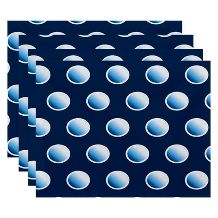 Simply Daisy 18" x 14" Dip Dye Dots Geometric Print Placemat
