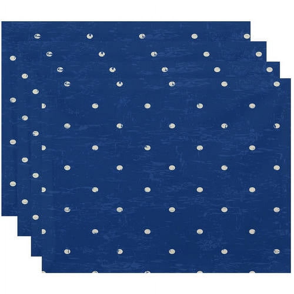 Simply Daisy 18" x 14" Dorothy Dot Geometric Print Placemats, Set of 4