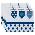 thumbnail image 1 of Simply Daisy 18" x 14" Dreidels Geometric Print Placemat, 1 of 2