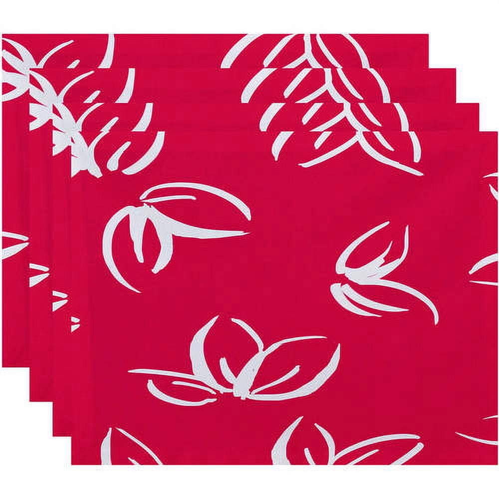 Simply Daisy 18" x 14" Eva Floral Print Placemat (Set of 4)