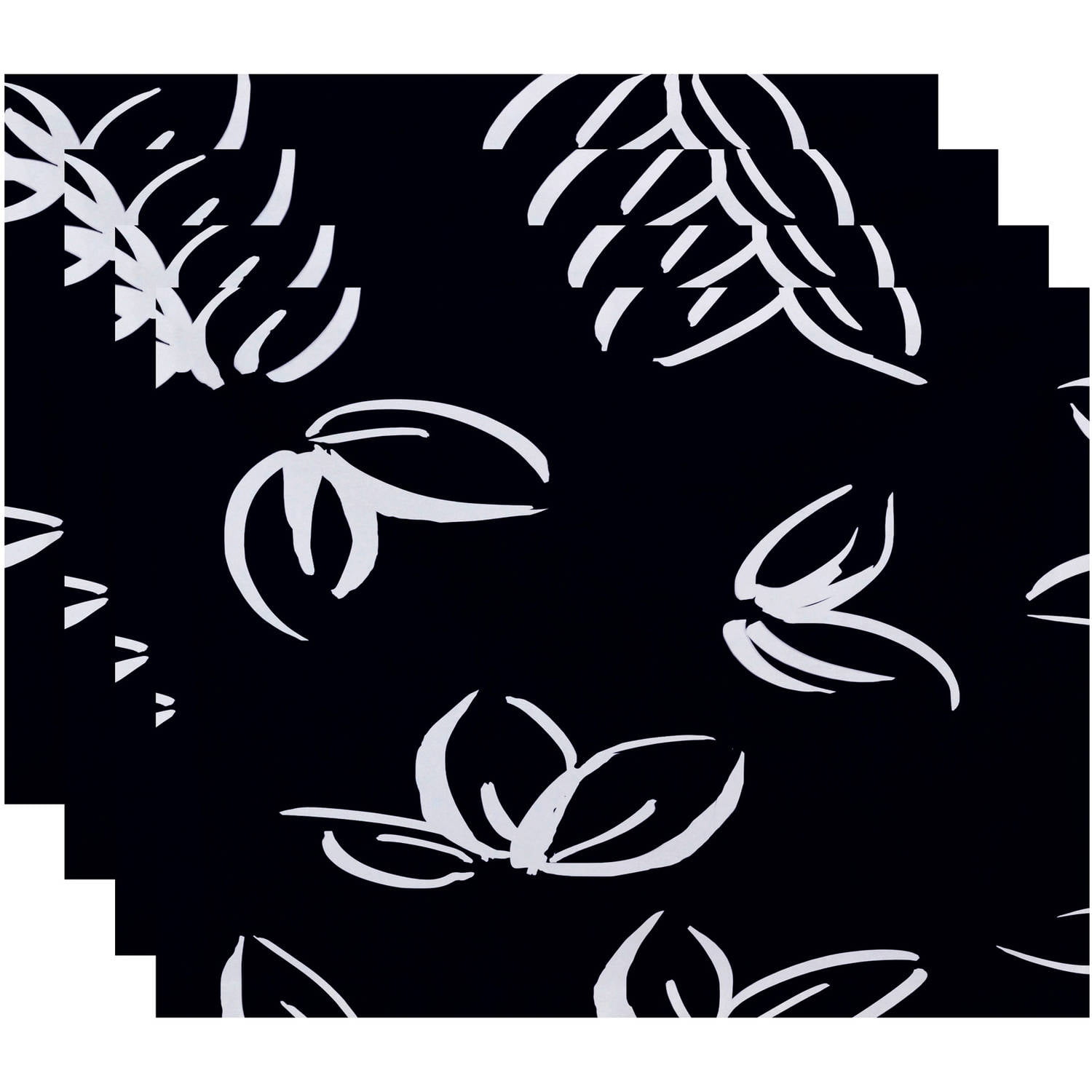 Simply Daisy 18" x 14" Eva Floral Print Placemat (Set of 4)