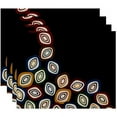 thumbnail image 1 of Simply Daisy 18" x 14" Falling Leaves Geometric Print Placemats, Set of 4, 1 of 1