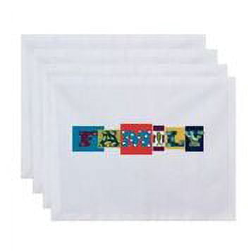 Simply Daisy 18" x 14" Family Fun Word Print Placemat