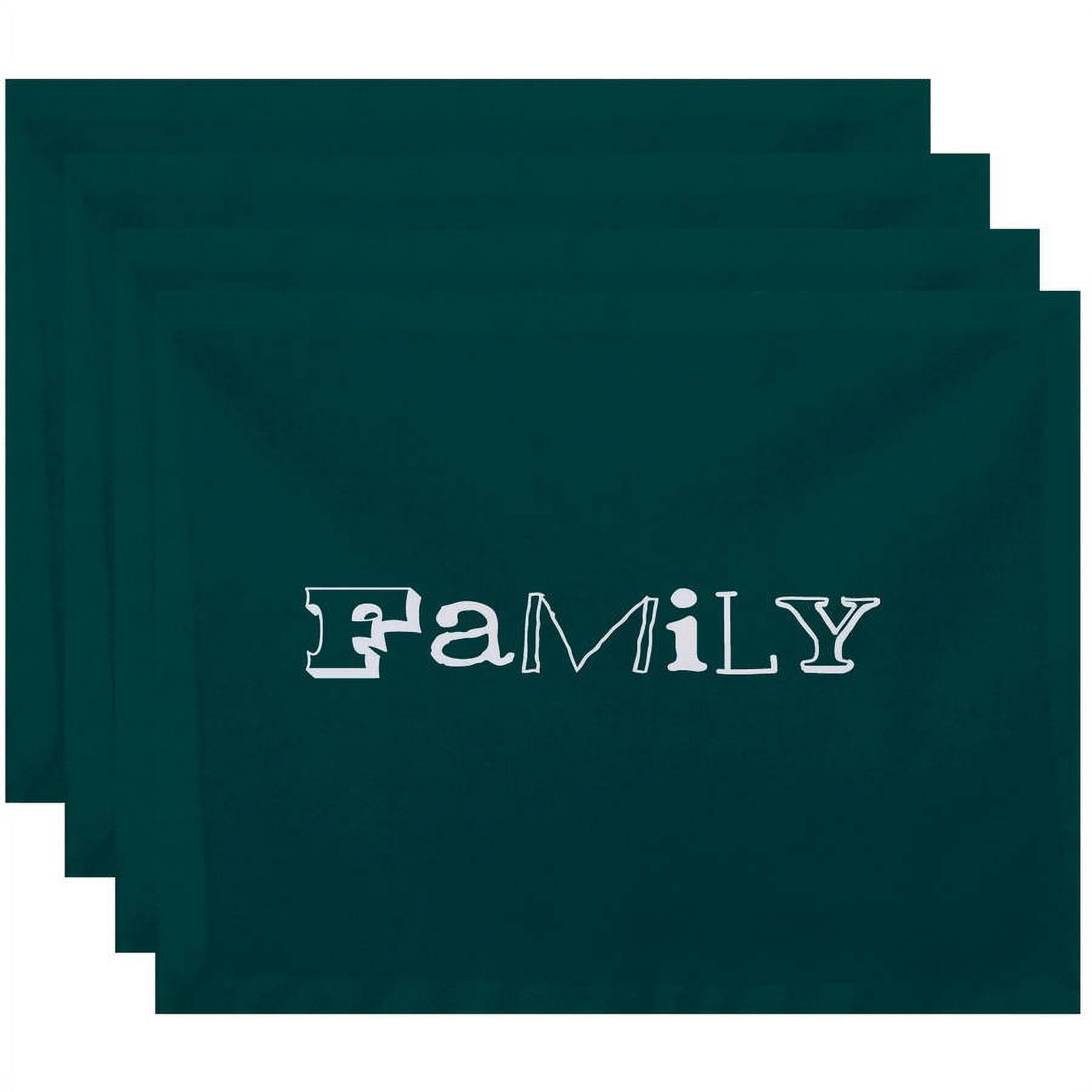 Simply Daisy 18" x 14" Family Word Print Placemat