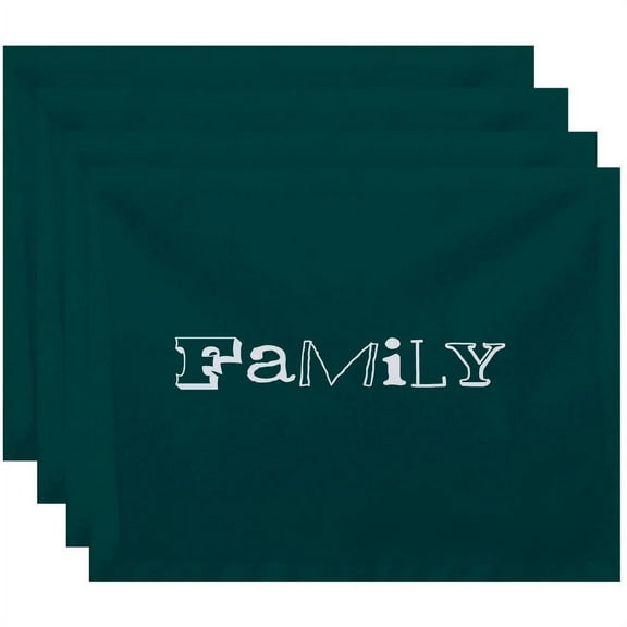Simply Daisy 18" x 14" Family Word Print Placemat