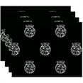thumbnail image 1 of Simply Daisy 18" x 14" Fancy-Bulb Holiday Print Placemats, Set of 4, 1 of 1