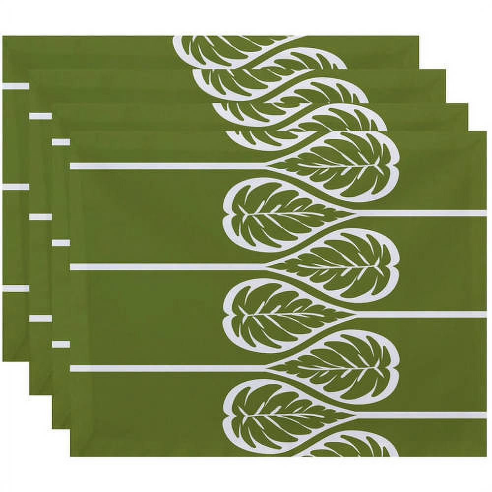 Simply Daisy 18" x 14" Fern 2 Floral Print Placemat