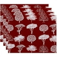 thumbnail image 1 of Simply Daisy 18" x 14" Field of Trees Floral Print Placemats, Set of 4, 1 of 2