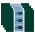 thumbnail image 1 of Simply Daisy 18" x 14" Fish Chips Animal Print Placemat, Set of 4, 1 of 5