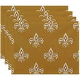 thumbnail image 1 of Simply Daisy 18" x 14" Fleur de Lis Ikat Print Placemats, Set of 4, 1 of 1