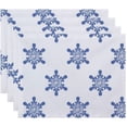 thumbnail image 1 of Simply Daisy 18" x 14" Flurries Holiday Print Placemat, 1 of 1