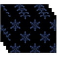 thumbnail image 1 of Simply Daisy 18" x 14" Flurries Holiday Print Placemat, 1 of 1