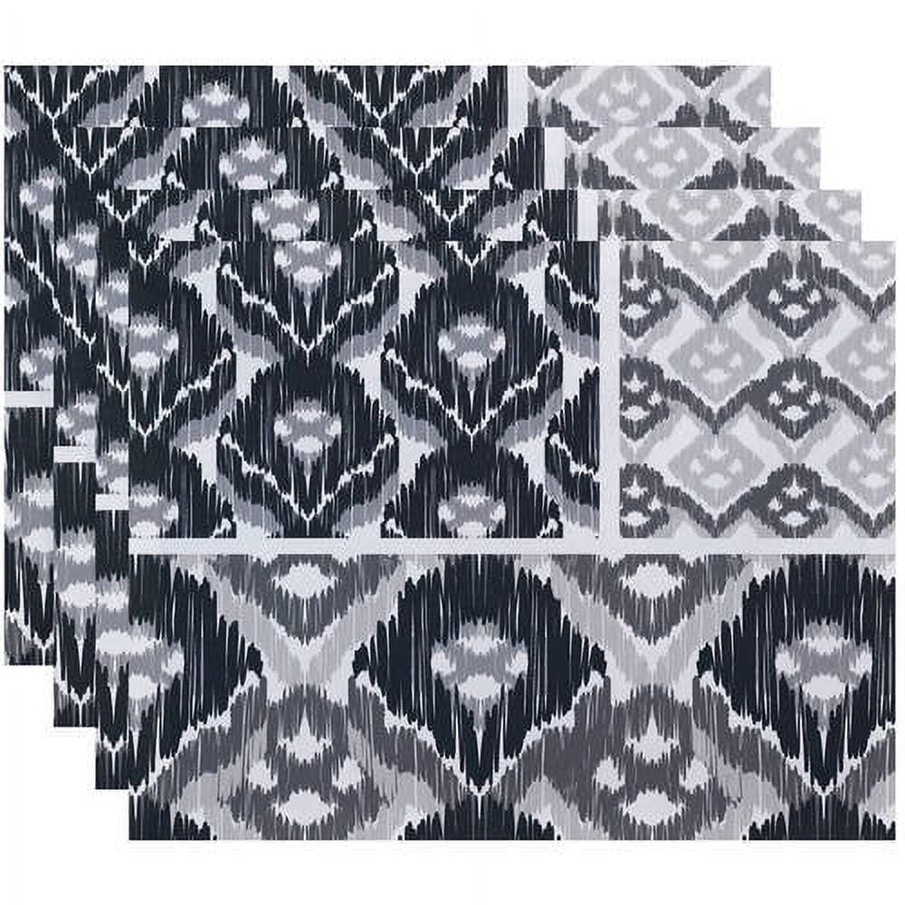 Simply Daisy 18" x 14" Free Spirit Geometric Print Placemats, Set of 4