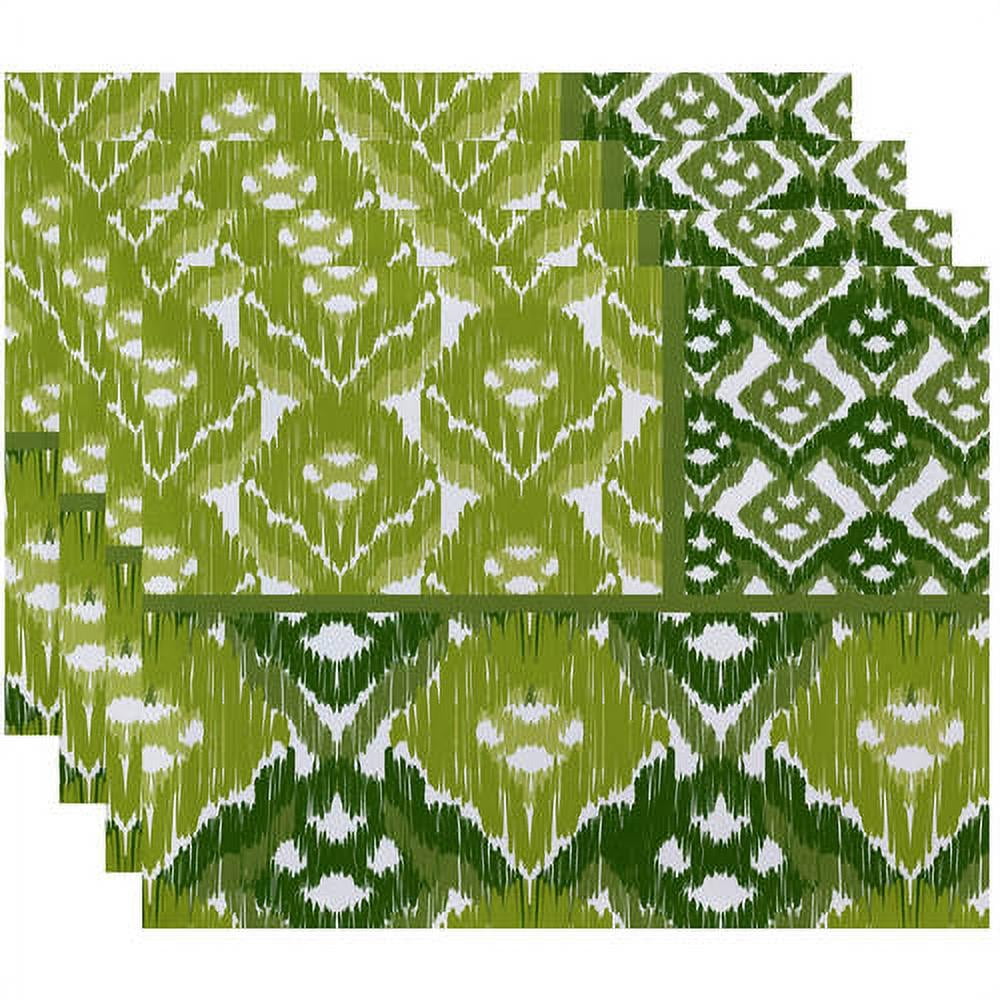 Simply Daisy 18" x 14" Free Spirit Geometric Print Placemats, Set of 4