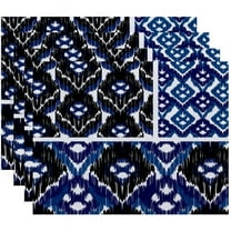 Simply Daisy 18" x 14" Free Spirit Geometric Print Placemats, Set of 4