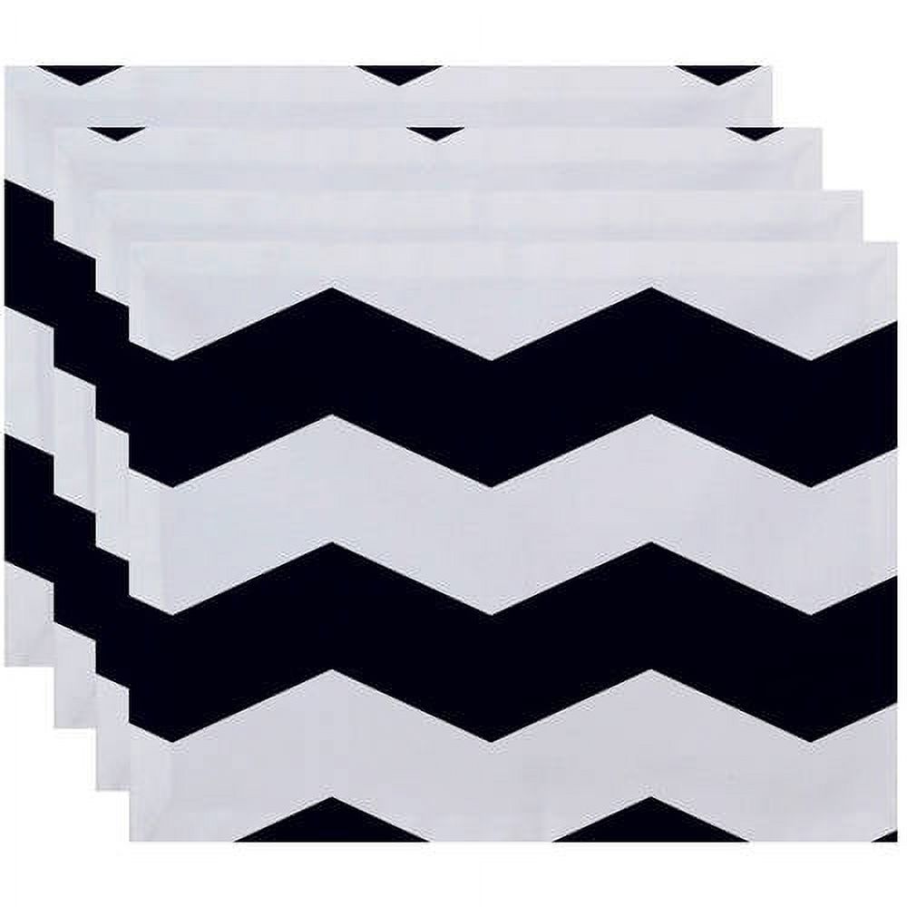 Simply Daisy 18" x 14" Geometric Decorative Placemats, Set of 4
