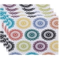 thumbnail image 1 of Simply Daisy 18" x 14" Groovy Geometric Print Placemats, Set of 4, 1 of 1