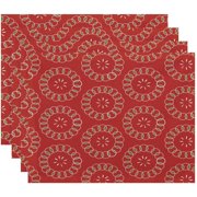 Simply Daisy 18 x 14 Happiness Is Floral Print Placemat
