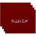 thumbnail image 1 of Simply Daisy 18" x 14" Happy Smile Word Print Placemat, 1 of 1