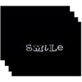 thumbnail image 1 of Simply Daisy 18" x 14" Happy Smile Word Print Placemats, Set of 4, 1 of 1