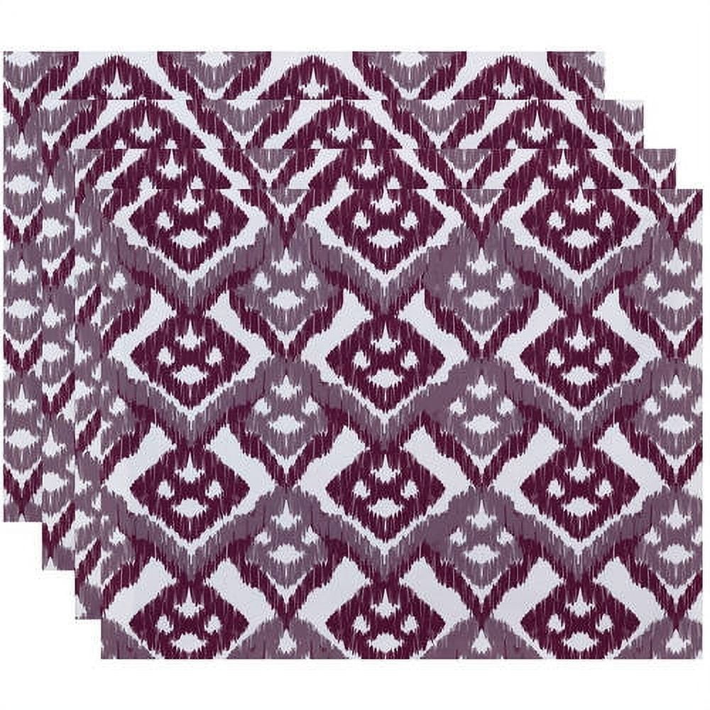 Simply Daisy 18" x 14" Hipster Geometric Print Placemats, Set of 4
