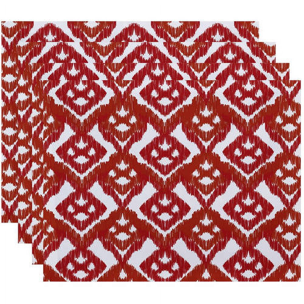 Simply Daisy 18" x 14" Hipster Geometric Print Placemats, Set of 4