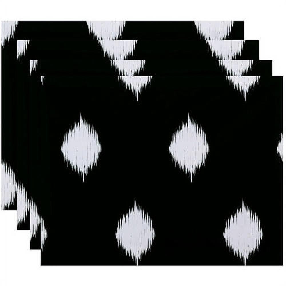 Simply Daisy 18" x 14" Hol-I-Kat Holiday Ikat Print Placemat