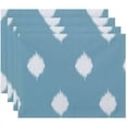 thumbnail image 1 of Simply Daisy 18" x 14" Hol-I-Kat Holiday Ikat Print Placemats, Set of 4, 1 of 1