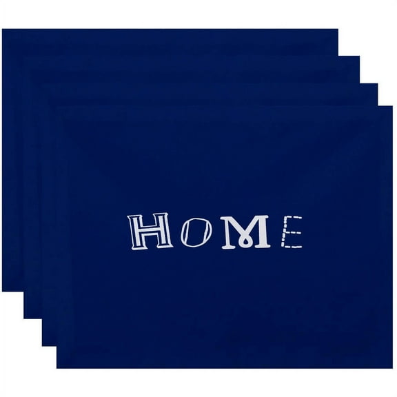 Simply Daisy 18" x 14" Home Word Print Placemats, Set of 4