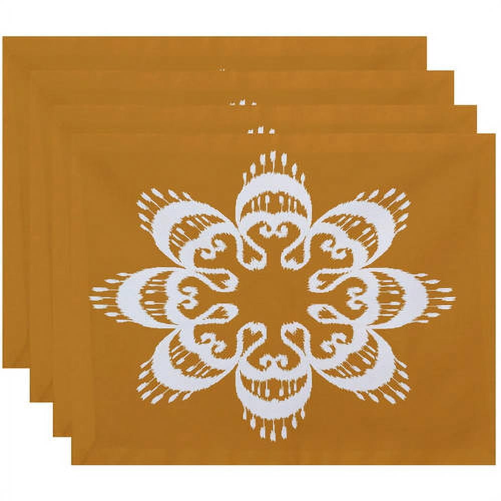 Simply Daisy 18" x 14" Ikat Mandala Geometric Print Placemat